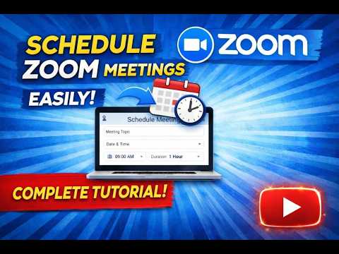 How to Schedule a Zoom Meeting | Complete Zoom Tutorial for Beginners ...