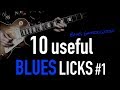 10 useful BLUES Licks #1 | Blues Guitar World
