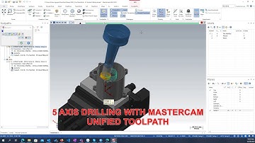 Mastercam tips - Making a 5 axis toolpath with helical motion for drilling