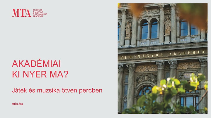 Akadémiai Ki nyer ma? Játék és muzsika ötven percben