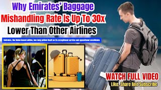 Emirates Airways Lost Baggage, Why Emirates’ Baggage Mishandling Lower Than Other Airlines