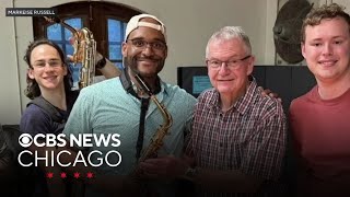 Student's surprise for music teacher hits the right note
