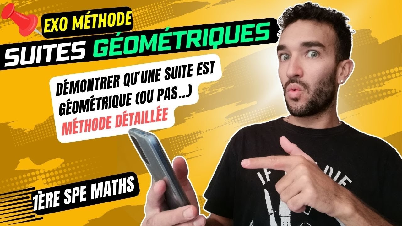 [TERM, 1ERE SPÉ MATHS] SUITES NUMÉRIQUES / DÉMONTRER QU'UNE SUITE EST GÉOMÉTRIQUE / EXTRAIT DS
