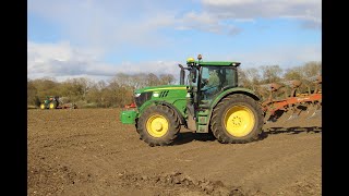 F S Watts & Sons Ploughing and Seeding in Great Glenham 23/03/24