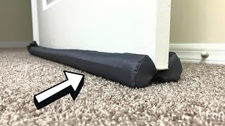 Stop The Noise And Chilly Drafts With This Insulated Draft Stopper From Amazon - Honest Review