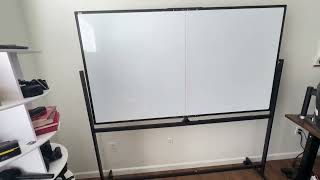VIZ PRO Double Sided Mobile Whiteboard Magnetic Rolling Dry Erase White Board on Wheels Review