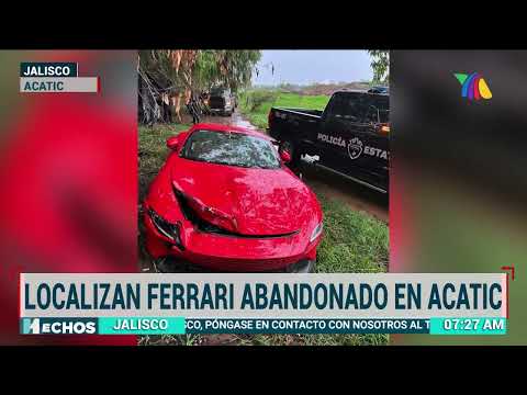Vehículo de alta gama abandonado en Acatic