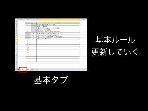 ExcelでHTML学習ツール　作ってみる#1