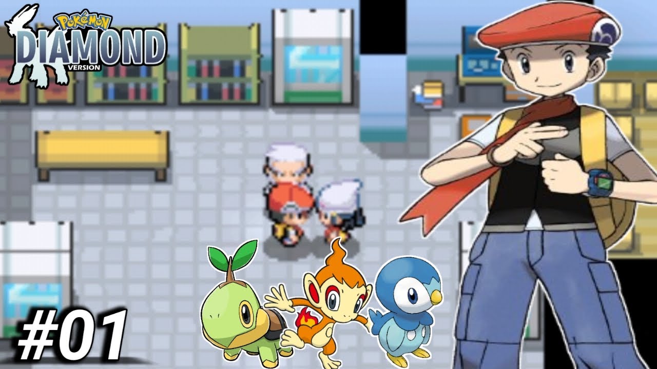 NEW JOURNEY BEGINS IN SINNOH!!☺️ Pokemon diamond gameplay in hindi/bengali || #01