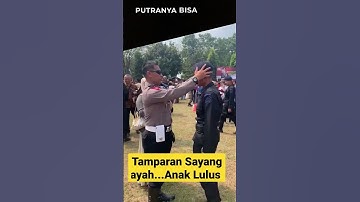 reaksi Ayah yang seorang polisi saat anaknya diterima jadi brimob #shorts
