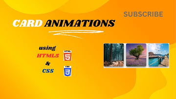 Stunning Card Animation with Hover Effects | Web Design Tutorial
