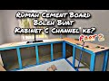 Kabinet dapur dari c channel part 2