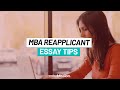 Reapplying to B-School? Here Are Some Essay Tips!