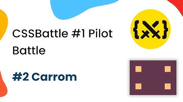 ⚔️ CSS Battle #2 - Carrom | Solution | CodeWithMe