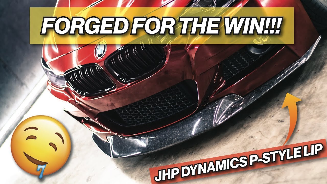 Forged Carbon Fiber Front Lip On The F30 Jhp Dynamics P Style Youtube
