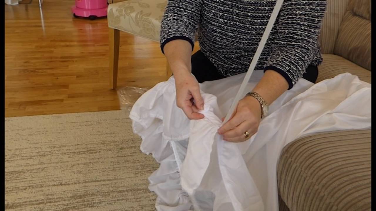 How To Prepare A Hoop For a Wedding Dress YouTube