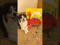 This dog created a painting that brought tears to its owner's eyes 😱❤️ #shorts
