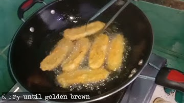 Procedure Text (Dwins & Ara) How to Make chocolate cheese banana crispy🍌