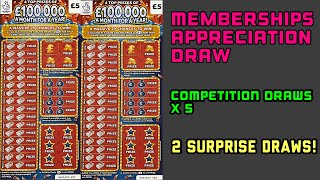 📣 New Scratch Cards 🚨 5 Competition Giveaway Draws 🎉🤑🌟💰🧿🎊