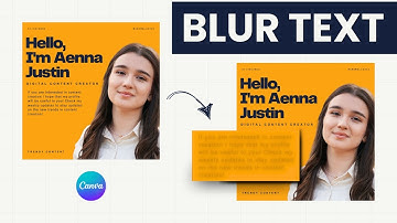 How to Blur Text in Canva? Canva Text  Effect