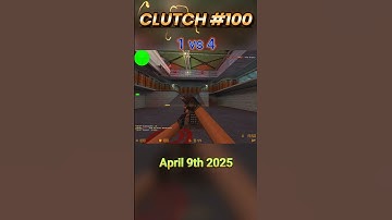 AGaiN x100 - 1v4 Clutch in Counter Strike 1.6 #clutch #cs16 #shorts