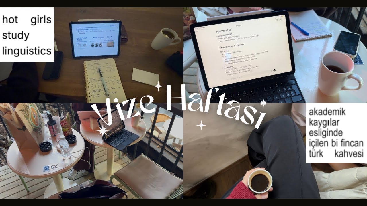 Vize Haftası Vlog📚✍🏻👩🏻‍💻