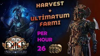 Harvest + Ultimatum Farmı - Eğlenceli Farm - 26 Divine per Hour [Poe Necropolis Ligi 3.24]