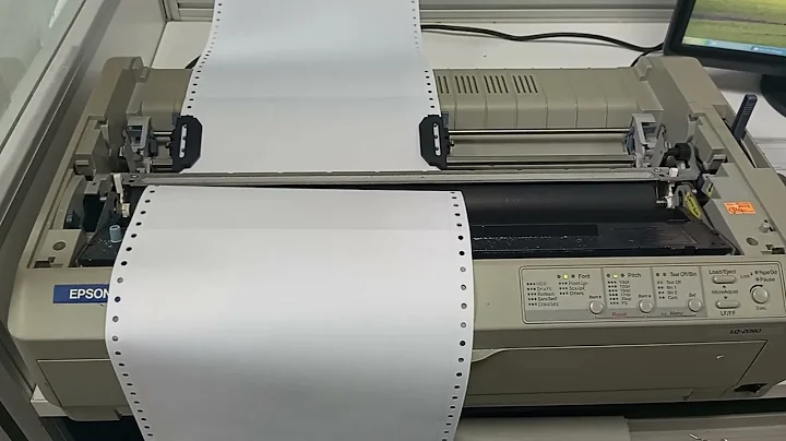 13 Years old Epson LQ-2090 in operation @hensaki