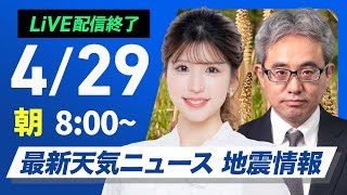 ウェザーニュースの配信のサムネイル画像