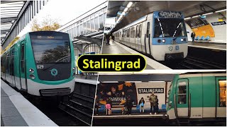 Metro Station Stalingrad - Paris 🇫🇷 - Walkthrough 🚶