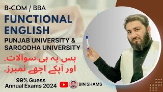 How to Pass Bcom 1 Functional English : Proven Strategies for Success !