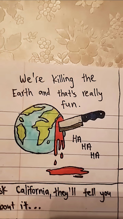 We're killing the Earth 🌎 💔 😢 #savetheearth #art #drawing