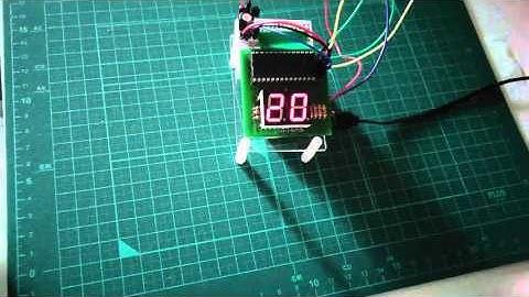 7セグメントLED 2桁+ マイコン基板, esp8266連携版