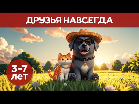Валько Друзья навсегда | Самая добрая сказка для детей о дружбе кота и собаки | Сказка на ночь детям