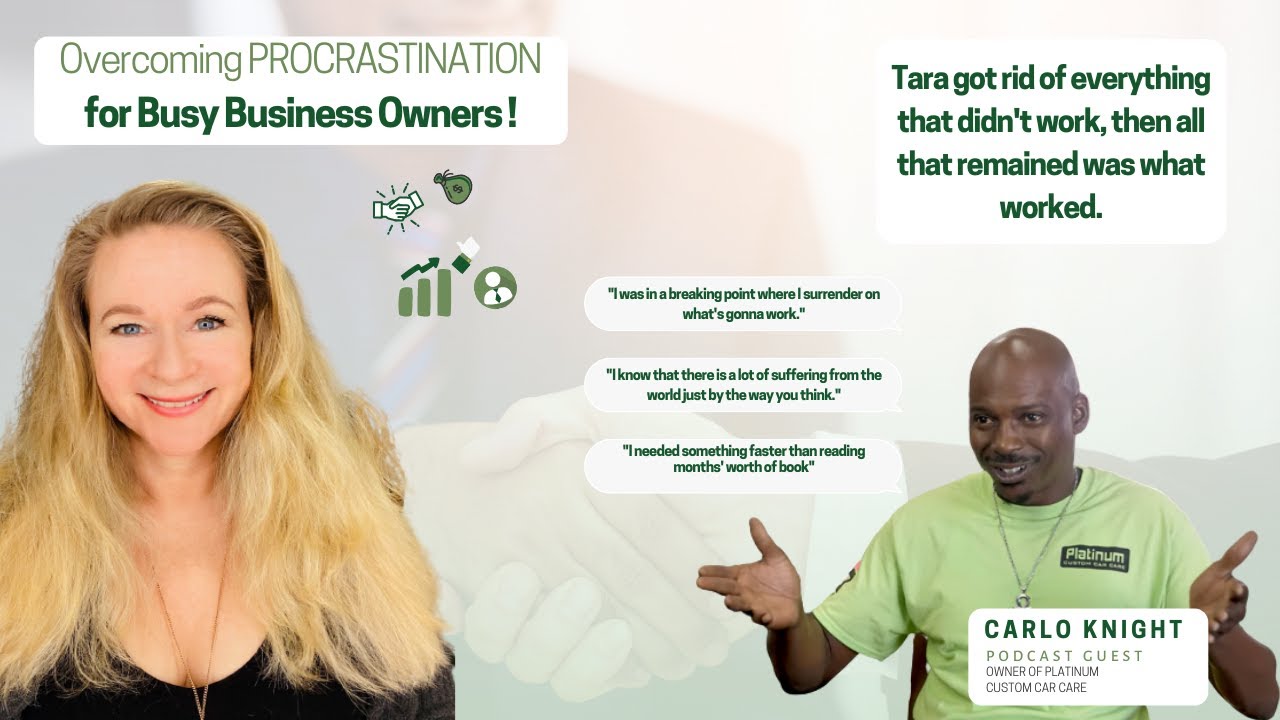 Video: How to QUICKLY stop procrastinating  as a Business owner with Carlo | RTT Experience