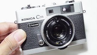 コニカ C35フラッシュマチックの使い方 How to use C35 flashmatic 1970s 35mm Compact Camera