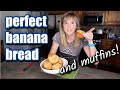 COOK WITH ME | BEST BANANA BREAD IN THE WORLD | FRUGAL FIT MOM AND BANANA MUFFINS