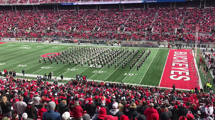 Ohio State Marching Band Skull Session and Script Ohio