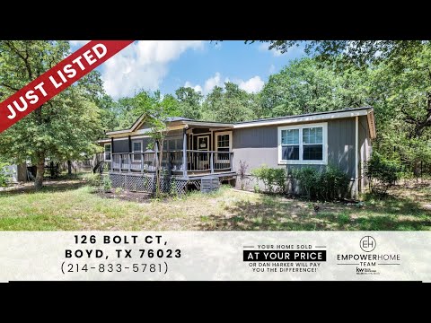 126 Bolt Ct, Boyd, TX home video tour