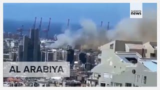 A fire broke out in an empty area in the Beirut port