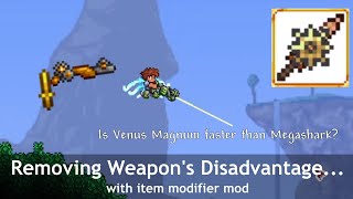 Terraria weapons can be stronger, with item modifier mod...