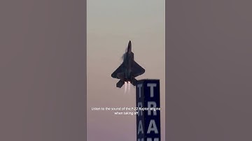 Thumbnail of Listen to the sound of the F-22 Raptor engine when taking off