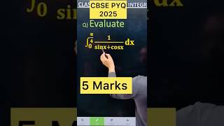 Q) Integration  ∫ ( 𝟎 to (𝛑/𝟒)  𝟏/(𝐬𝐢𝐧𝐱+𝐜𝐨𝐬𝐱) 𝐝𝐱 #class12 #cbse #maths  #integration