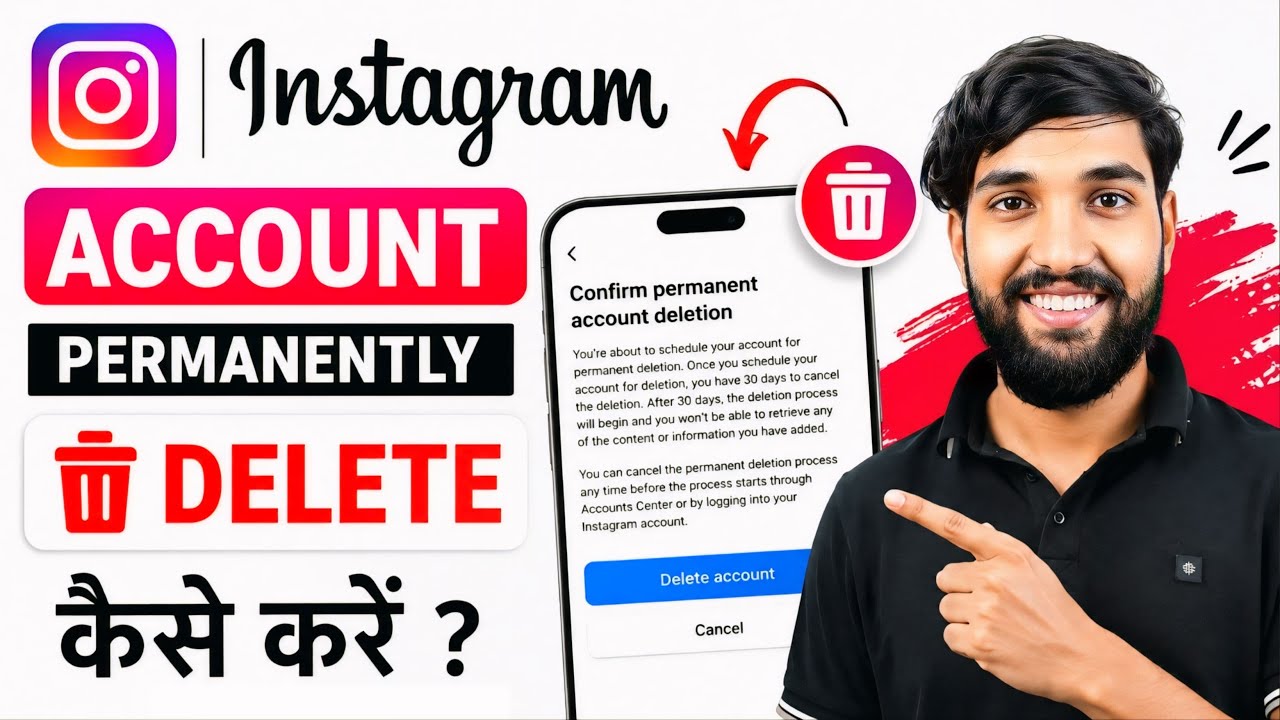 How to Delete Instagram Account Permanently 2026 |