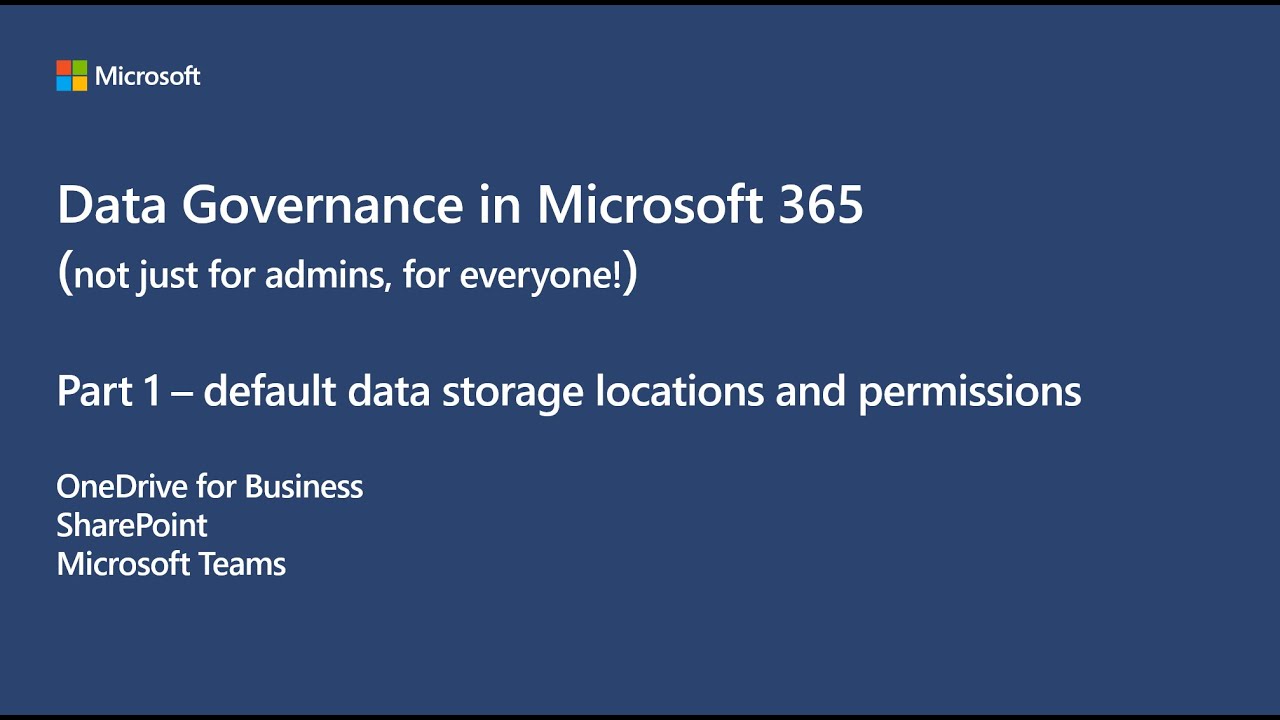 Data Governance - Part 1