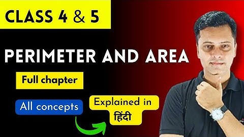 Perimeter and Area |  Class 4 and 5 | Maths | Explained in Hindi