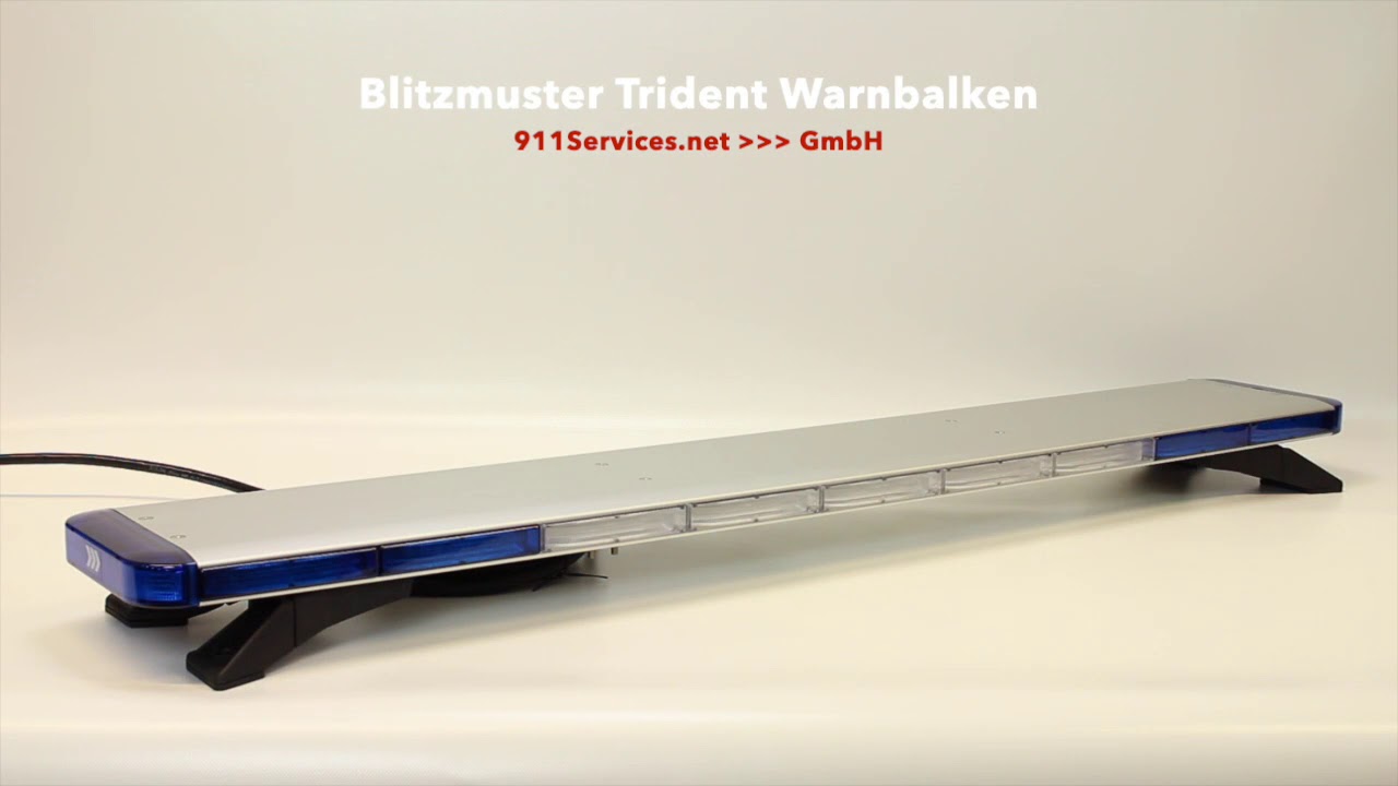 TRIDENT Warnbalken Blitzmuster  911Services.net GmbH 
