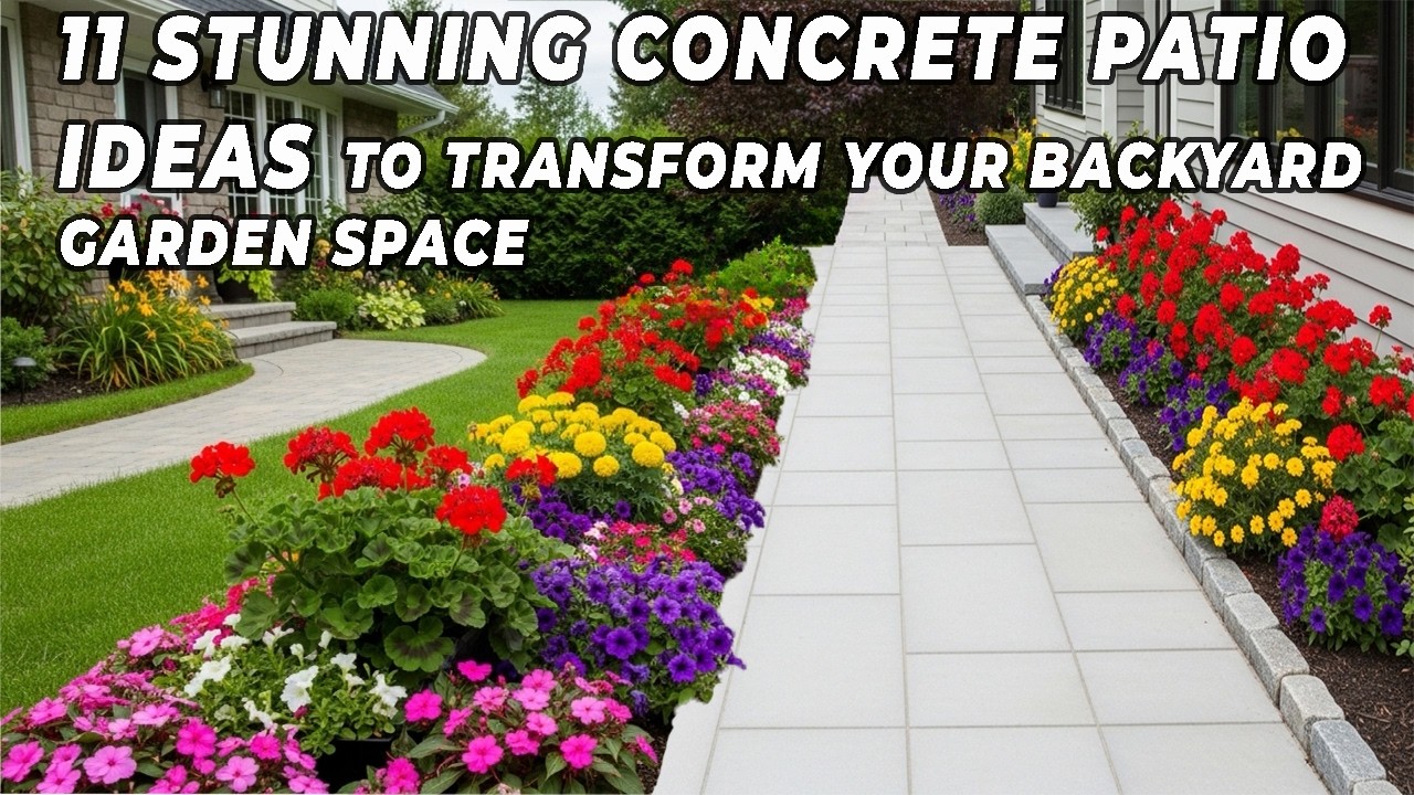 11 Stunning Concrete Patio Ideas To Transform Your Backyard Garden ...