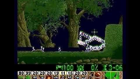 Lemmings (Genesis) - Fun 22: A Beast Of A Level