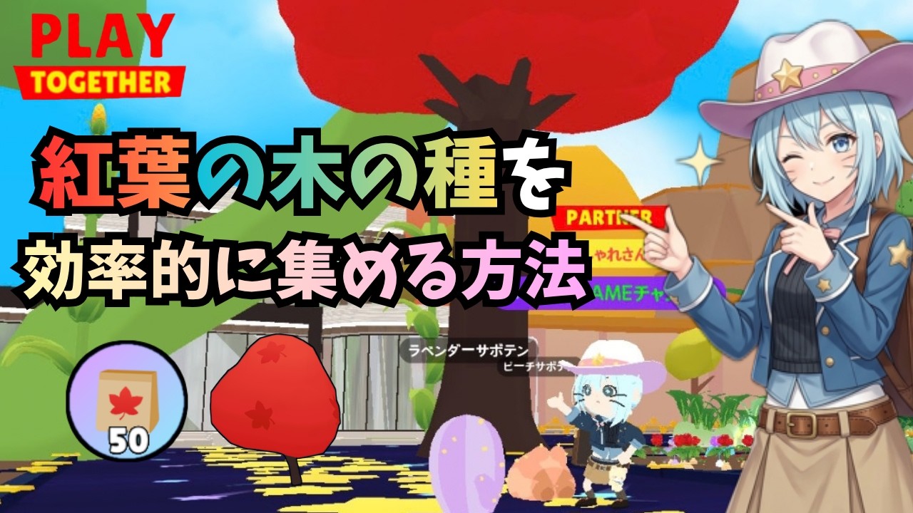 巨大野菜イベント!紅葉の木の種の簡単な集め方を紹介